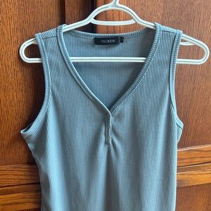 TecCrew Women's Ribbed Tank Top - Gray